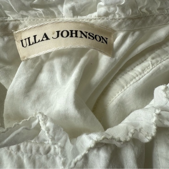 Ulla Johnson White and Black Maxi Juliette Dress SZ (6) - Picture 9 of 15